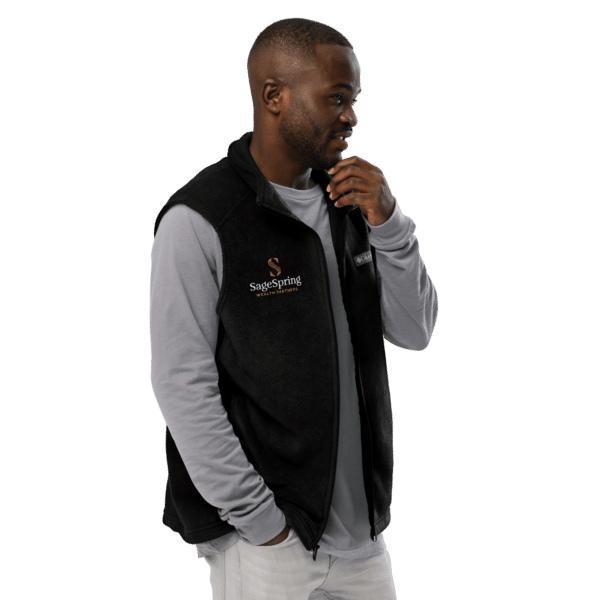 men’s columbia fleece vest